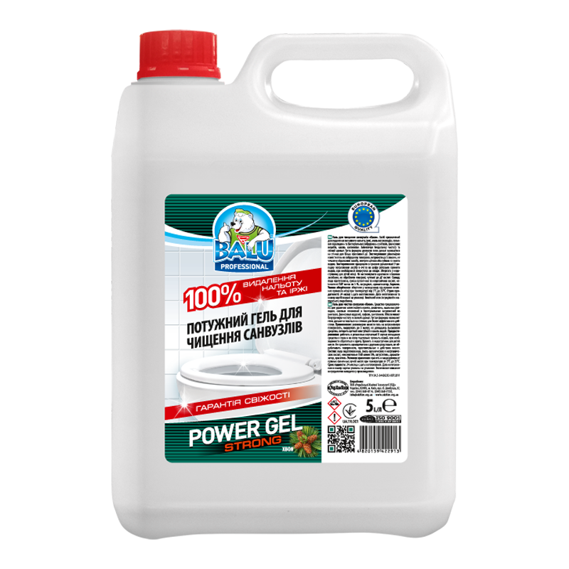 Гель для чищення санвузлів BALU® POWER GEL «Strong»